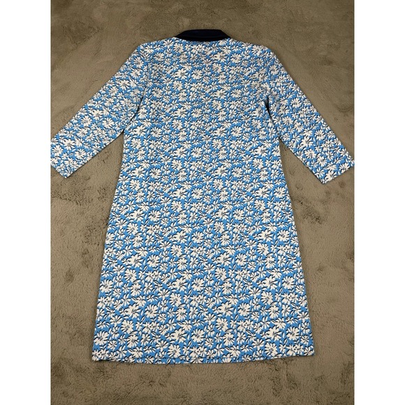 NWT Lilly Pulitzer Ainslee Lunar Blue Palm Beach Petals 3/4 Sleeve Dress Size L - Picture 8 of 11